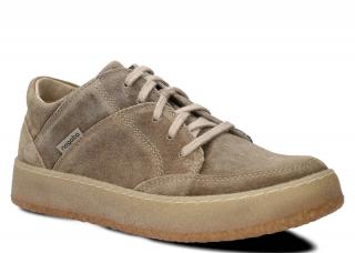 Półbut NAGABA 012 oliwka welur wax skórzany N-0120-KPBB-02WX-0
