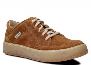 Półbut NAGABA 012 rudy welur wax skórzany N-0120-KPBB-20WX-0