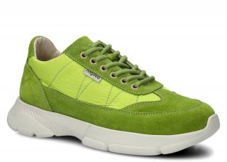 Półbut NAGABA 614 pistacja welur skórzany N-6140-CCBE-30WE-0