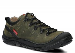 Półbut trekkingowy NAGABA 241 zgniła zieleń crazy skórzany N-2410-KRCZ-58CR-0