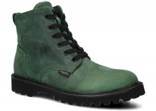 Trapery NAGABA 0941 zielony crazy skórzany N-0941-GTCZ-10CR
