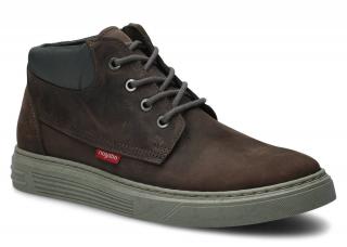 Trzewik męski NAGABA 468 oliwka crazy skórzany N-4680-FOKH-02CR