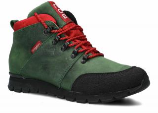 Trzewik trekkingowy NAGABA 072 zielony crazy skórzany N-0720-JUCZ-10CR-1