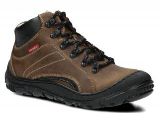 Trzewik trekkingowy NAGABA 258 oliwka crazy skórzany N-2580-KRCZ-02CR