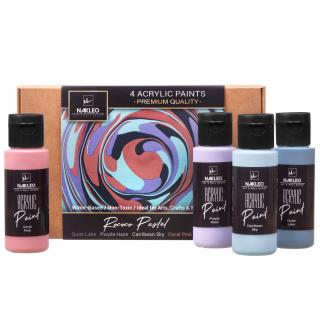 farby akrylowe - 4x60ml - Rococo Pastel