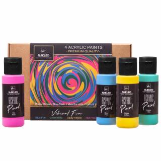 farby akrylowe - 4x60ml - Vibrant Fun