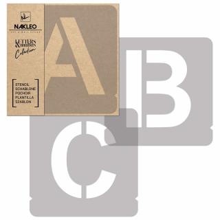 szablony malarskie // LITERY i CYFRY //  7 cm // MODERN SANS Wielkie // Zestaw 42 szt.