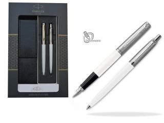 Pióro długopis Parker Jotter Biały ETUI i GRAWER