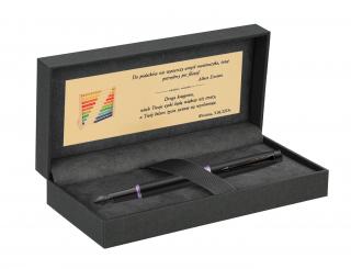 Pióro wieczne Parker IM Professionals Amethyst Purple Ring etui Premium z Tabliczką