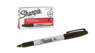 Sharpie Fine Czarny Permanentny Marker opak 12szt.