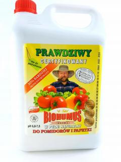 BIOHUMUS EXTRA do pomidorów i papryki 5,0 l.