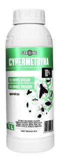 Cypermetryna 10% STRONG profesjonalny środek na rybiki, pluskwy, pchły 1 l