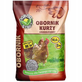 Obornik Kurzy naturalny granulowany 8 kg/ 80m2