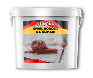 Odstraszacz na ślimaki naturalny granulat bariera STRONG SNAIL BORDER 3 kg