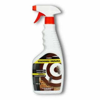 Środek na korniki, kołatki, spuszczele, termity STRONG NA SZKODNIKI DREWNA spray 450 ml