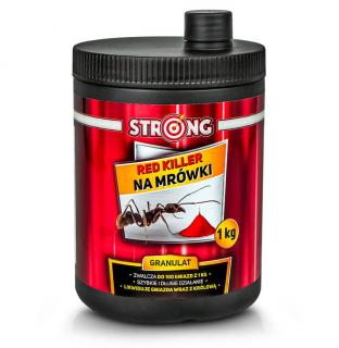 Środek na mrówki STRONG 1 kg, granulat na mrówki w domu, ogrodzie proszek RED KILLER