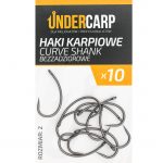 Teflonowe haki karpiowe CURVE SHANK bezzadziorowe nr 2