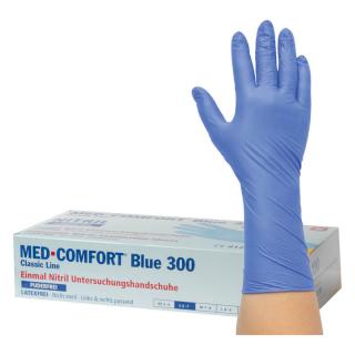 Ampri Med Comfort Blue 300mm, rękawice jednorazowe nitrylowe box 100 sztuk rozm S