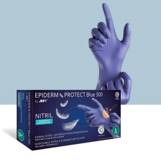 Jednorazowe rękawice nitrylowe Ampri Epiderm Protect Blue 01164 (300 mm) - 100 szt.