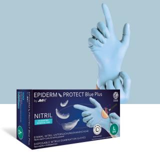 Jednorazowe rękawice nitrylowe Ampri Epiderm Protect Blue Plus 01169 – 100 szt.