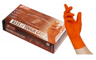Rękawice nitrylowe Nitras Orange Tough Grip N 8335 - M