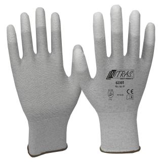 Rękawice ochronne antystatyczne ESD Nitras 6230T - 12 par