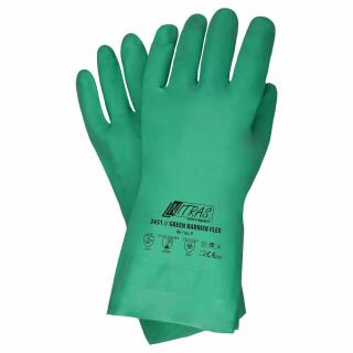 Rękawice ochronne chemiczne Nitras 3451 Green Barrier Flex 33cm