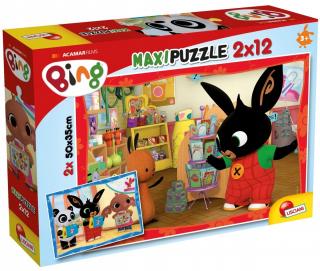 BING Maxi Puzzle 2 x 12 el. Lisciani