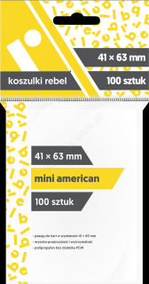 KOSZULKI NA KARTY Rebel 41 x 63 mm Mini American 100 szt