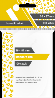 KOSZULKI NA KARTY Rebel 56 x 87 mm Standard USA 100 szt