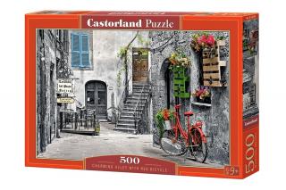 PUZZLE CASTOR 500 el. Charming Alley  Red Bicycle