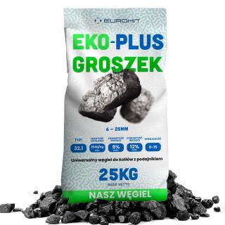 Ekogroszek ECO-PLUS  paleta 750 kg węgiel workowany (30 worków x 25 kg)
