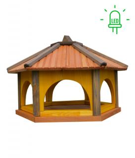 Karmnik dla Ptaków Drewniany LED Tik KL60S