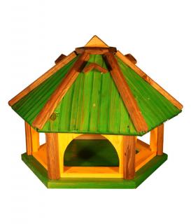 Karmnik dla Ptaków Drewniany Zielony KL50