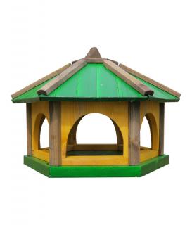 Karmnik dla Ptaków Drewniany Zielony KL501