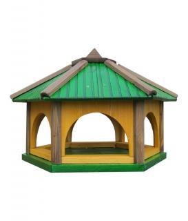 Karmnik dla Ptaków Drewniany Zielony KL60