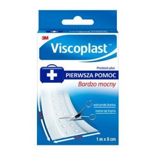 3M Prestovis Plus bardzo mocny, uniwersalany - plaster z opatrunkiem na tkaninie 1mx8cm