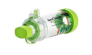 AeroChamber Plus Flow-Vu z ustnikiem dla dzieci (zielony) - inhalator