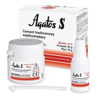 AGATOS S Cement fosforanowy szybkowiążący 30g+18g