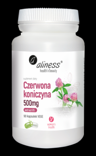 Aliness Czerwona koniczyna extract 8% 500mg VEGE caps - 90 kaps.