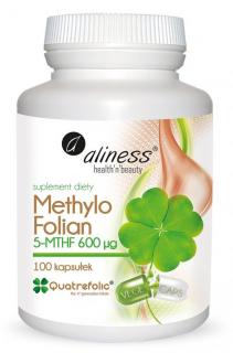 Aliness Methylo Folian 5-mthf 600μg Quatrefolic VEGE caps - 100 kaps.