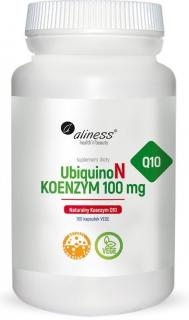 Aliness UbiquinoN Naturalny Koenzym Q10 100mg VEGE caps - 100 kaps.