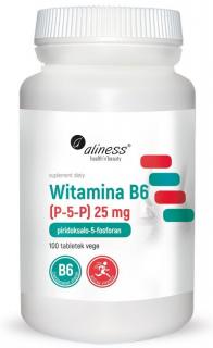 Aliness Witamina B6 (P-5-P) 25 mg VEGE - 100 tabl.