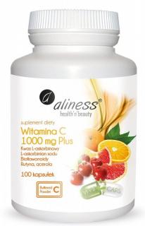 Aliness Witamina C 1000mg Plus VEGE caps - 100 kaps.