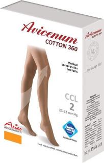 Aries Avicenum 360 COTTON - podkolanówki zdrowotne - bawełna 60%