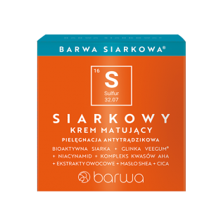 BARWA SIARKOWA - Siarkowy krem matujący 50 ml