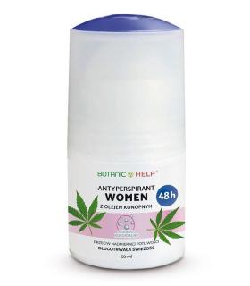 Botanic Help Antyperspirant WOMEN z olejem konopnym i srebrem koloidalnym dla kobiet 50ml
