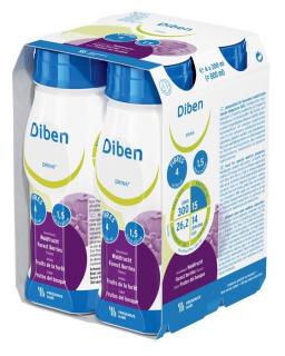 Diben DRINK - owoce leśne - Dieta wysokokaloryczna dla cukrzyków (1,5 kcal/ml) - 4x200ml!