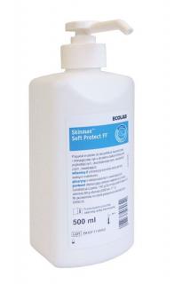 ECOLAB Skinman Soft Protect FF bezzapachowy wirusobójczy środek do higienicznej i chirurgicznej dezynfekcji rąk 500ml z pompką