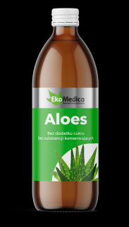 EkaMedica EKA Aloes Sok z Aloesu bez konserwantów - 500ml